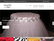 Tablet Screenshot of davidtablelinens.com